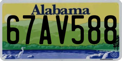 AL license plate 67AV588