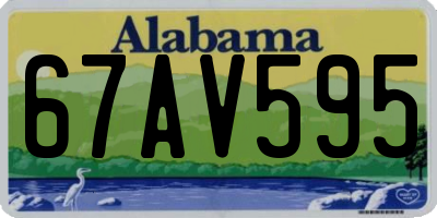 AL license plate 67AV595