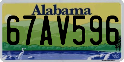 AL license plate 67AV596