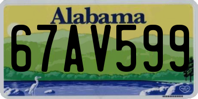AL license plate 67AV599