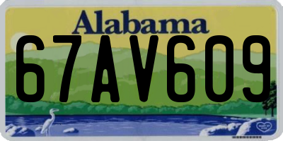 AL license plate 67AV609