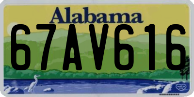 AL license plate 67AV616