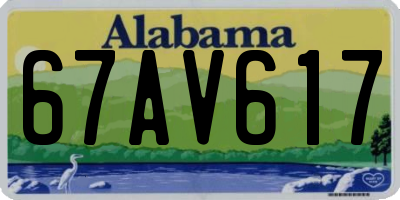 AL license plate 67AV617