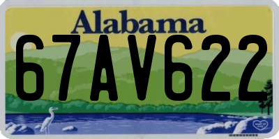 AL license plate 67AV622