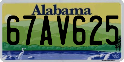 AL license plate 67AV625