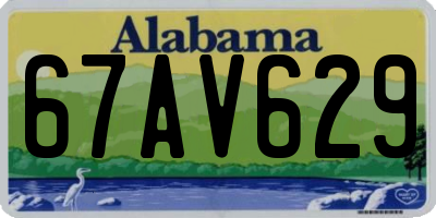 AL license plate 67AV629