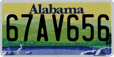 AL license plate 67AV656
