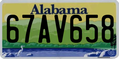 AL license plate 67AV658