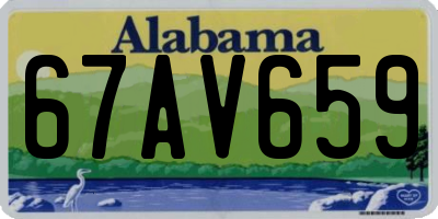AL license plate 67AV659