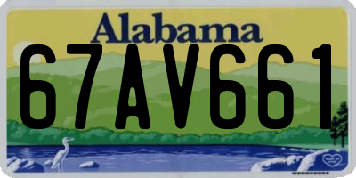 AL license plate 67AV661