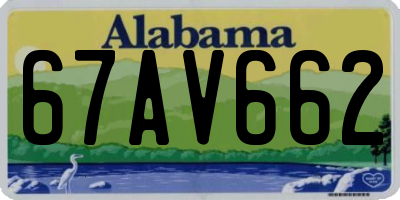AL license plate 67AV662