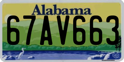 AL license plate 67AV663