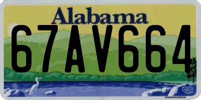 AL license plate 67AV664