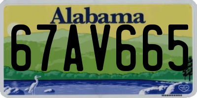AL license plate 67AV665
