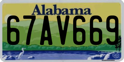 AL license plate 67AV669