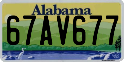 AL license plate 67AV677