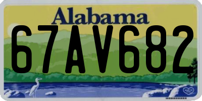 AL license plate 67AV682