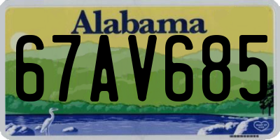 AL license plate 67AV685
