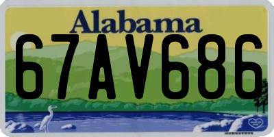 AL license plate 67AV686
