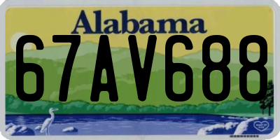 AL license plate 67AV688