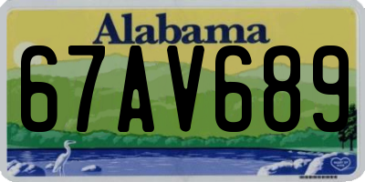 AL license plate 67AV689