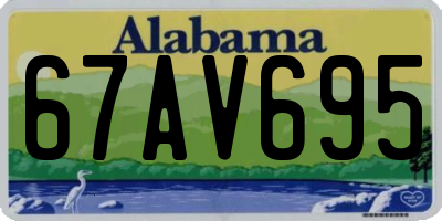 AL license plate 67AV695