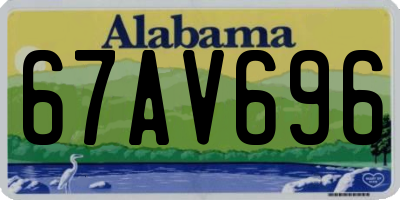 AL license plate 67AV696