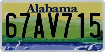 AL license plate 67AV715