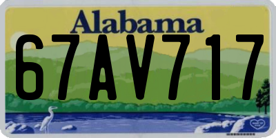 AL license plate 67AV717