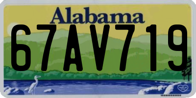 AL license plate 67AV719