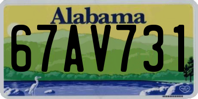 AL license plate 67AV731