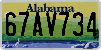 AL license plate 67AV734