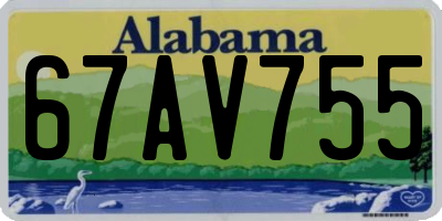 AL license plate 67AV755