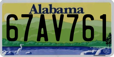 AL license plate 67AV761