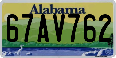 AL license plate 67AV762