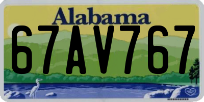 AL license plate 67AV767