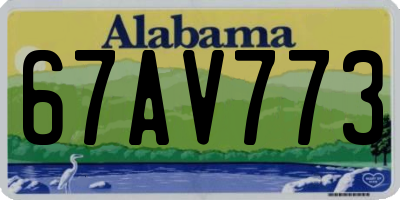 AL license plate 67AV773