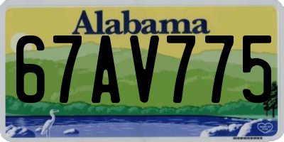 AL license plate 67AV775