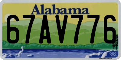 AL license plate 67AV776