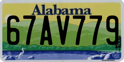 AL license plate 67AV779