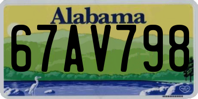 AL license plate 67AV798