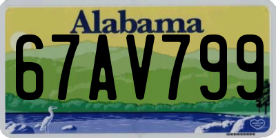 AL license plate 67AV799