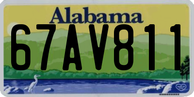 AL license plate 67AV811
