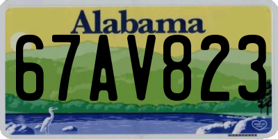 AL license plate 67AV823