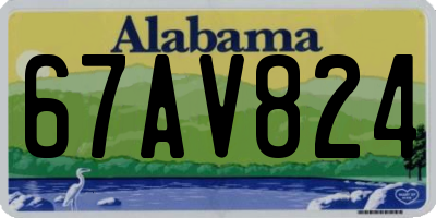 AL license plate 67AV824