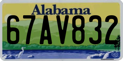 AL license plate 67AV832
