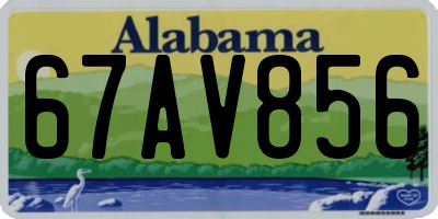 AL license plate 67AV856