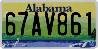 AL license plate 67AV861