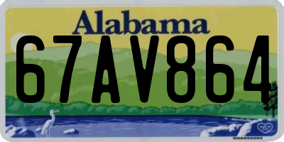 AL license plate 67AV864