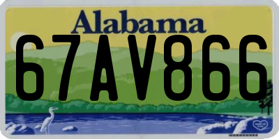AL license plate 67AV866